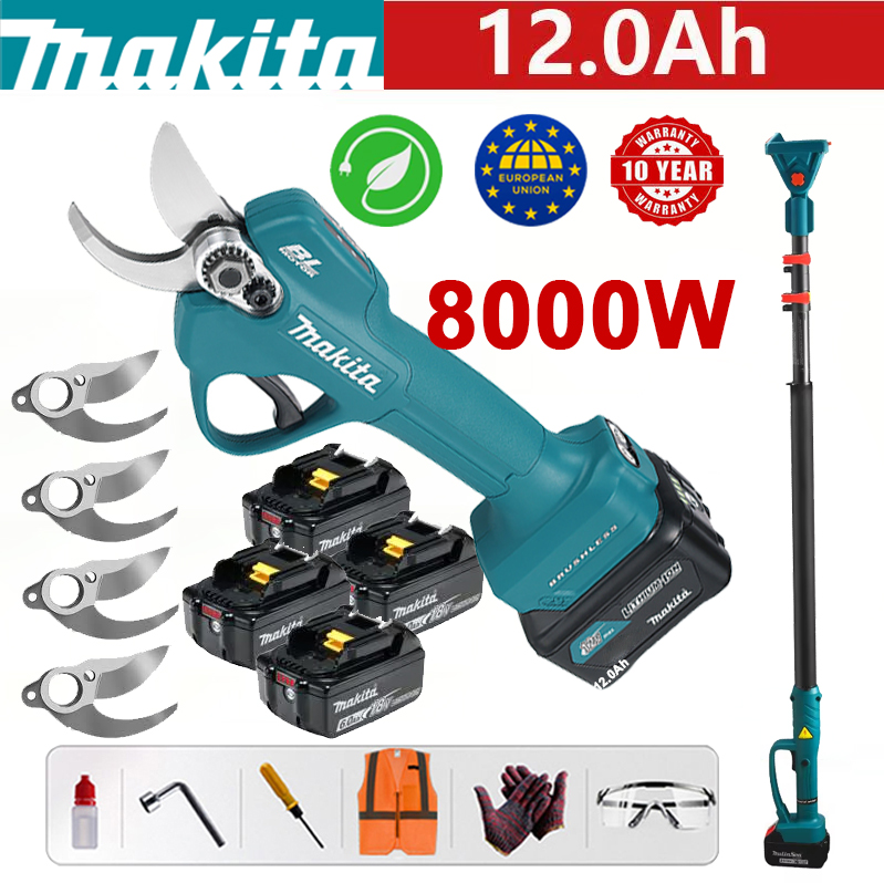 【伸縮ロッド：3M】8000W（24時間バッテリー寿命）：96V 12.0Ahバッテリー* 3 +充電器+合金ブレード* 4